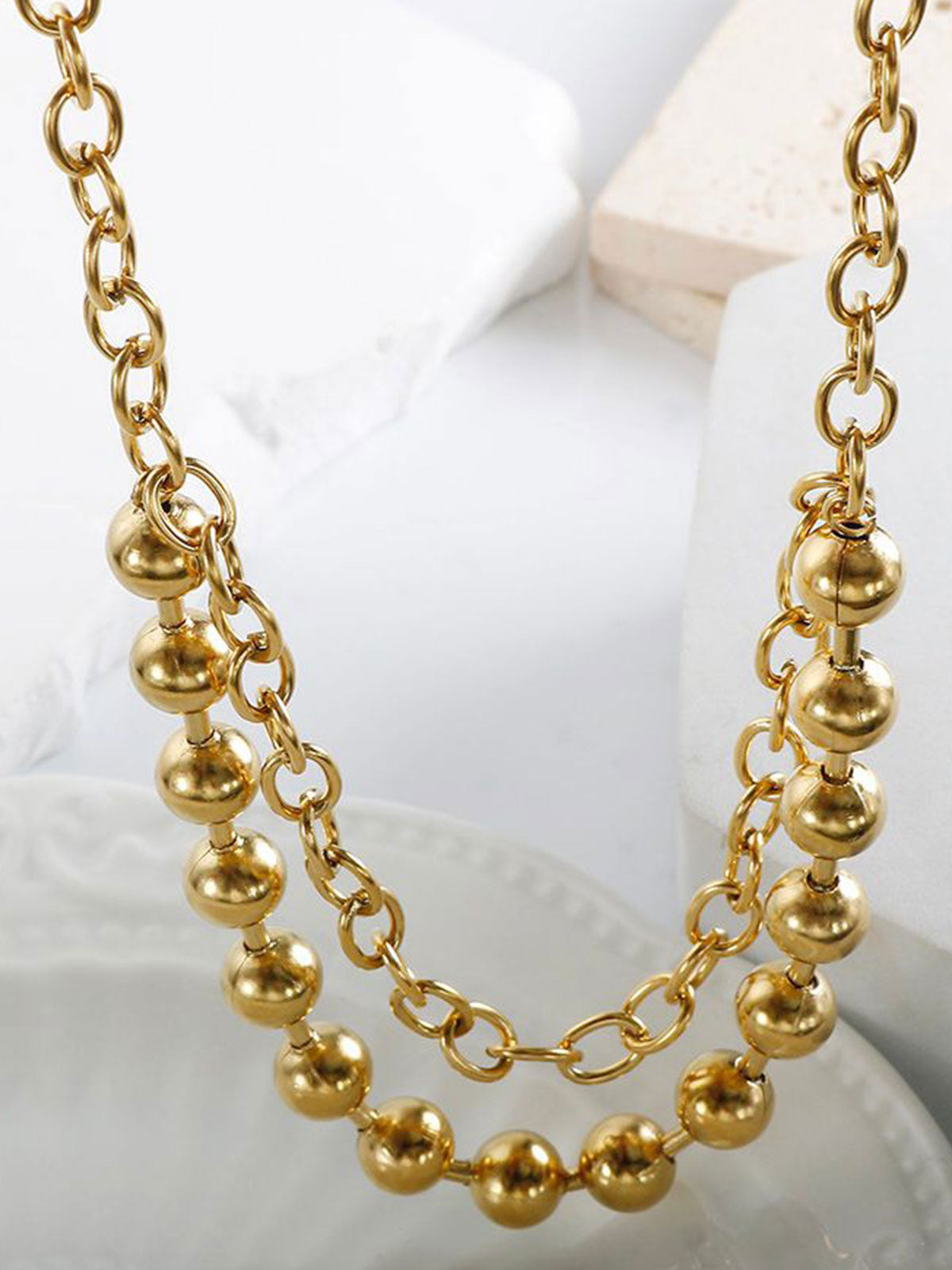 Pearl Link Necklace (2 Colors)