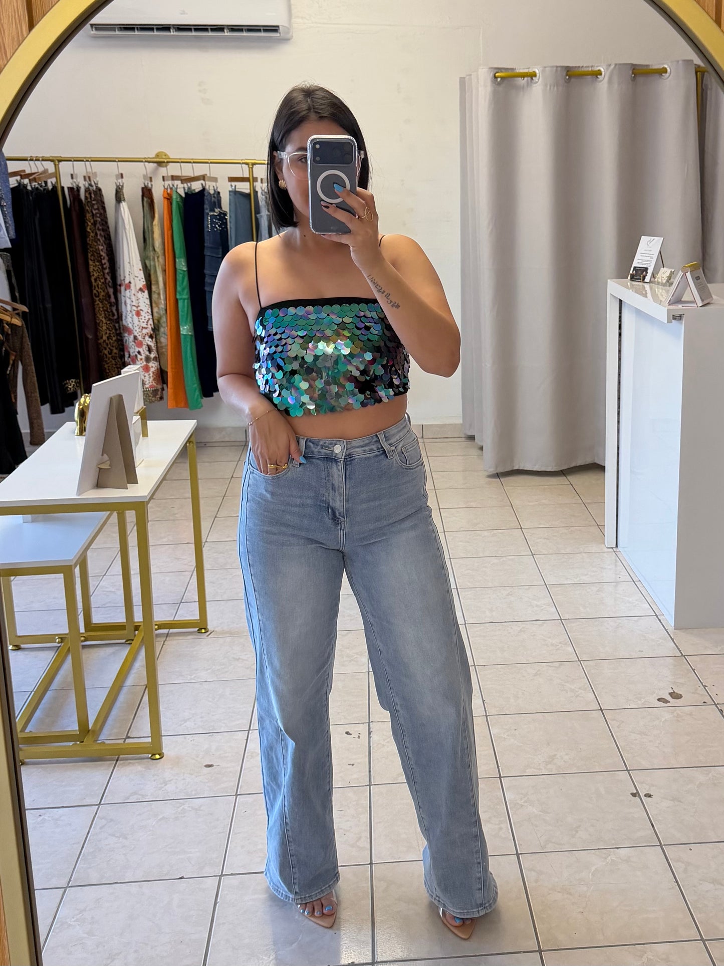 Shimmer Way Top