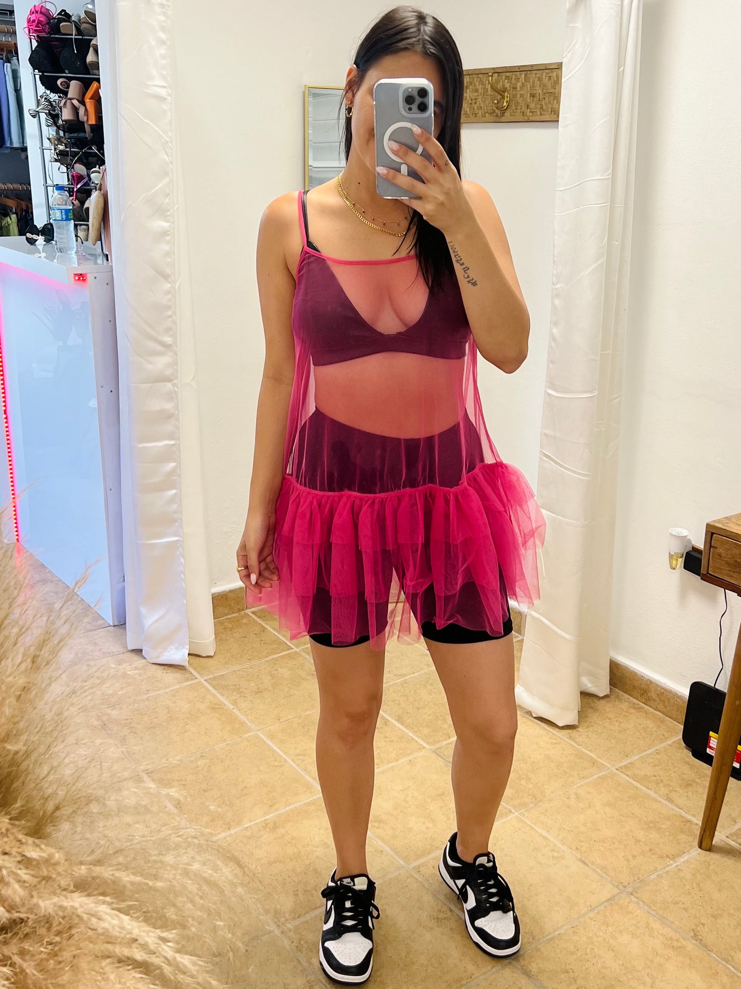 Mesh Dress Top