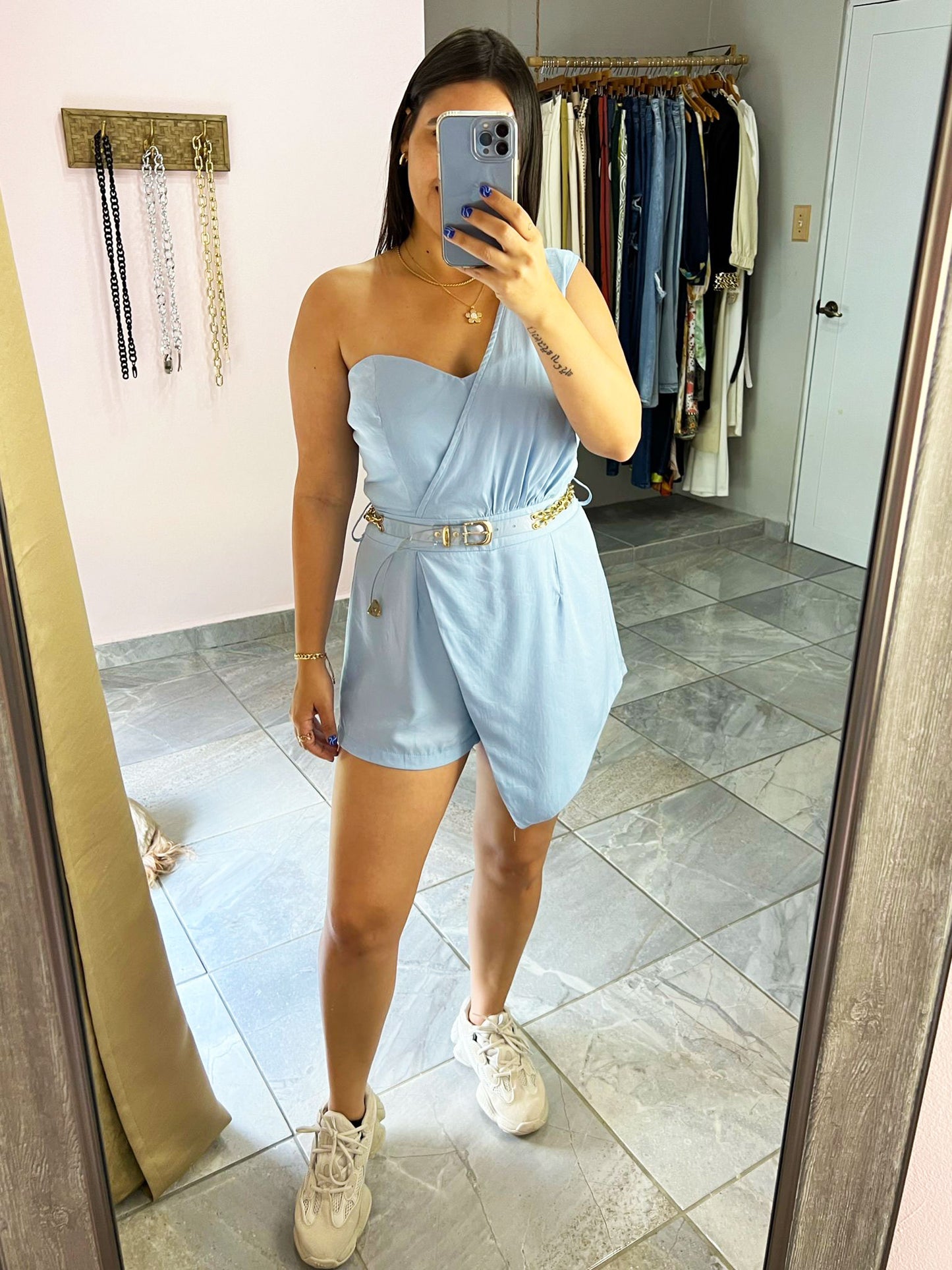 Powder Blue Romper