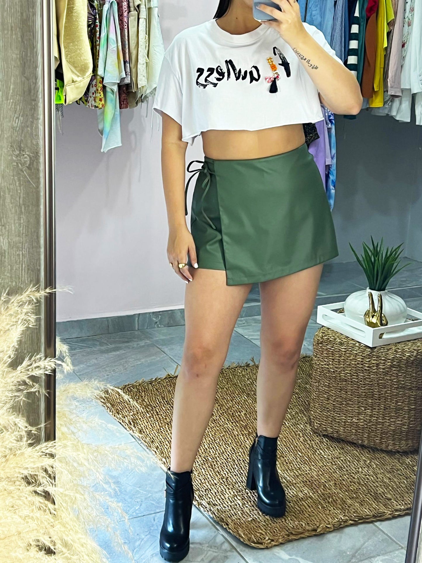 Army Green Skirt