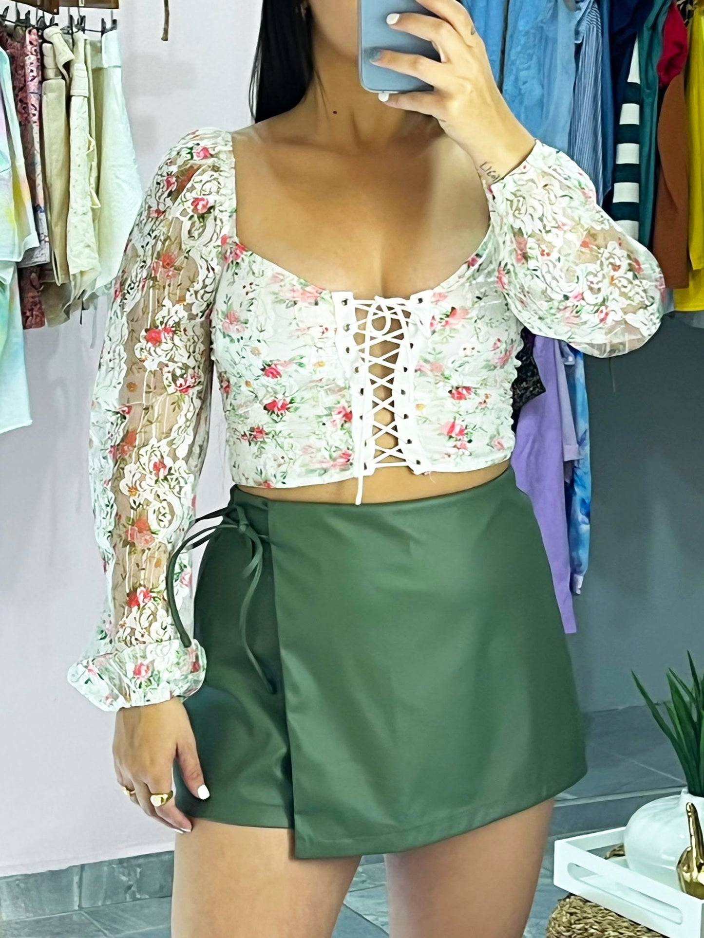 Army Green Skirt