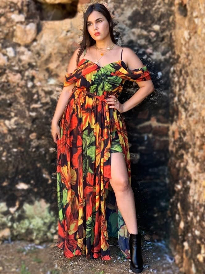 Flower Maxi Dress