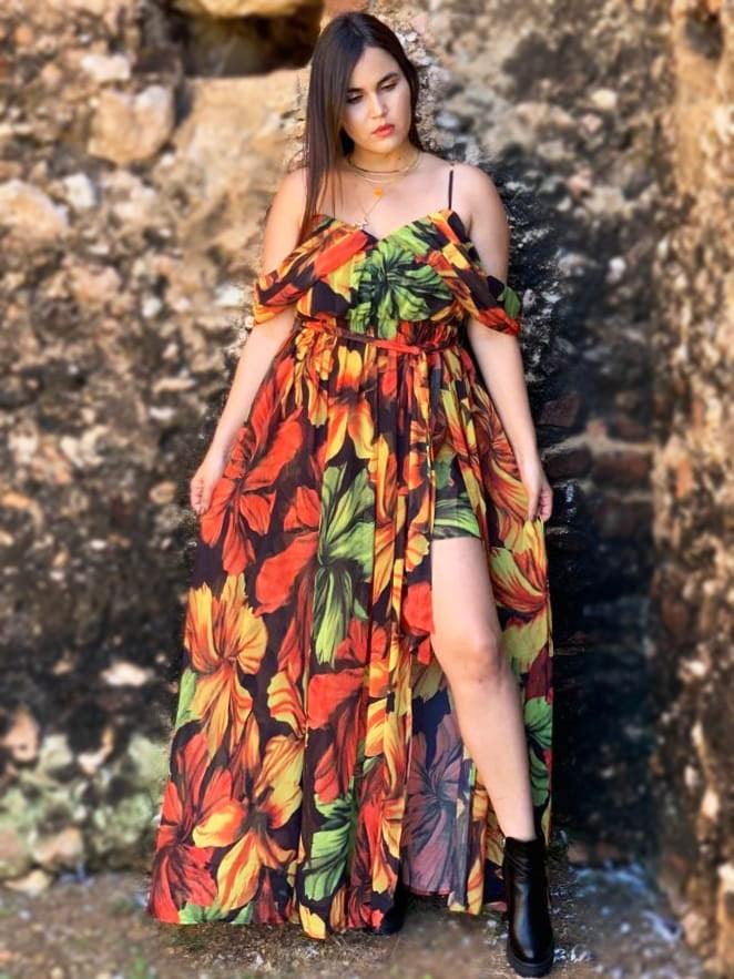 Flower Maxi Dress