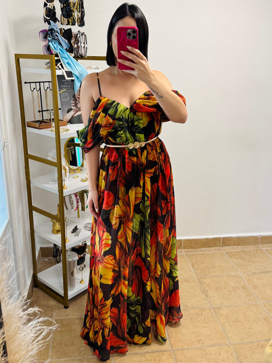 Flower Maxi Dress