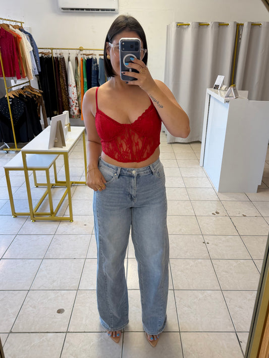 Red Noir Top