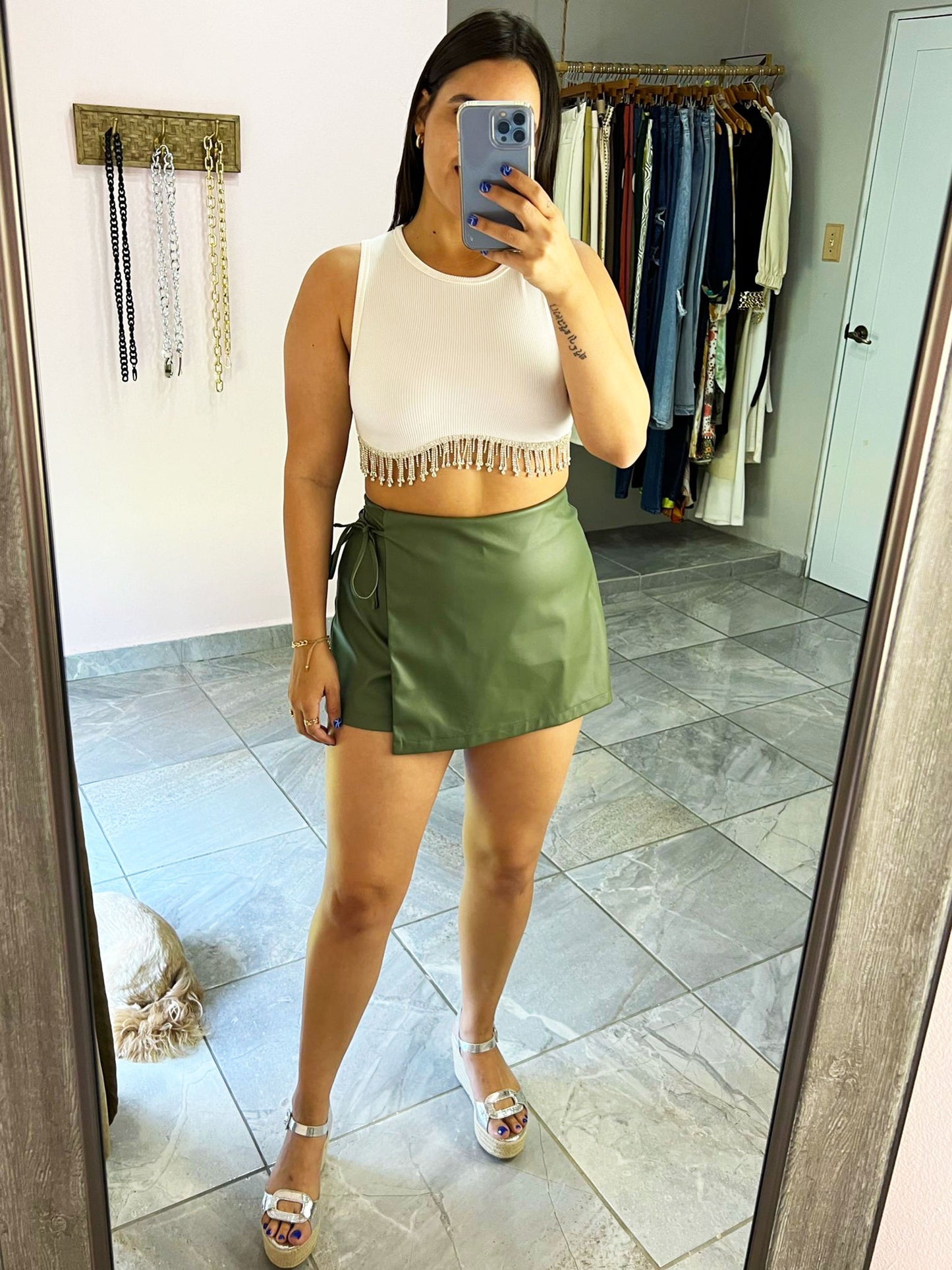 Army Green Skirt